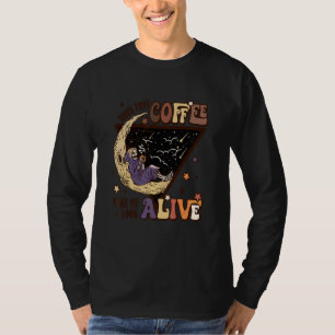 Macht mich dieser Kaffee am Halloween-Retro lebend T-Shirt
