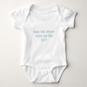 Macht mich dieser Windeln fett aussehen? Blau Baby Strampler