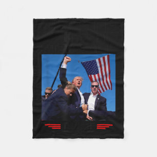 Macht mich stärker Trump 2024 Fleecedecke