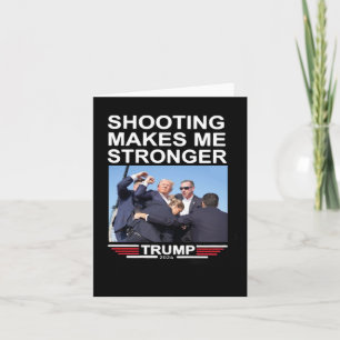 Macht mich stärker Trump 2024-Shirt Karte