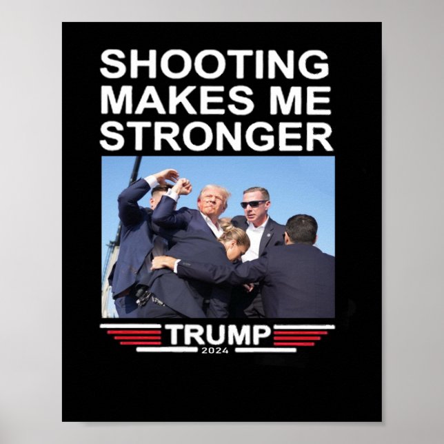 Macht mich stärker Trump 2024-Shirt Poster (Vorne)