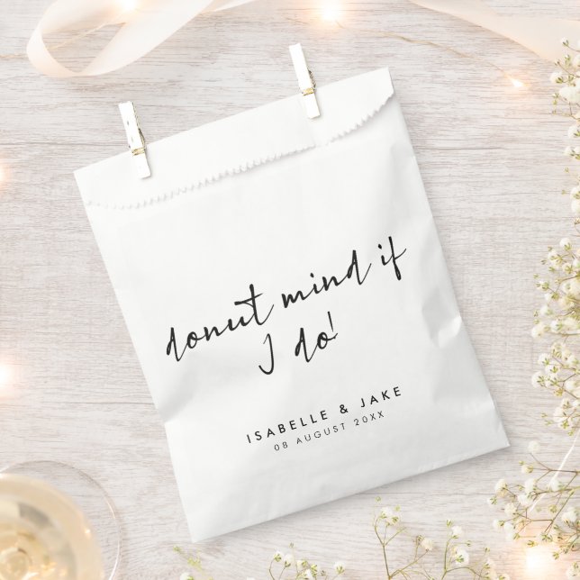 Macht nichts dagegen, wenn ich | Minimalistische S Geschenktütchen (Ausgeschnitten)