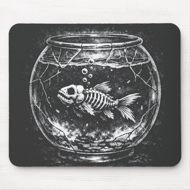 "Macht sich großartig" - Goldfisch von BurnsInHell Mousepad (Vorne)