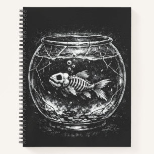 "Macht sich großartig" - Goldfisch von BurnsInHell Notizbuch