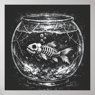 "Macht sich großartig" - Goldfisch von BurnsInHell Poster