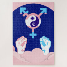 Macht und Balance Sonne und Mond Transgender-Symbo