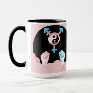 Macht und Balance Sonne und Mond Transgender-Symbo Tasse