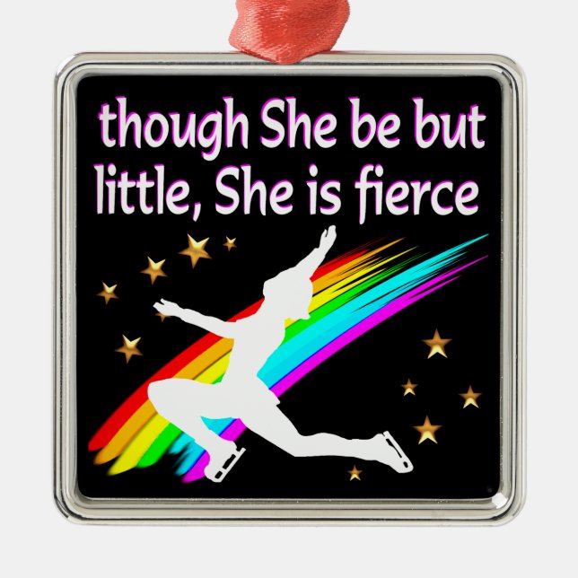 MÄCHTIG MIT FIERCE-SKATER ORNAMENT AUS METALL (Vorne)