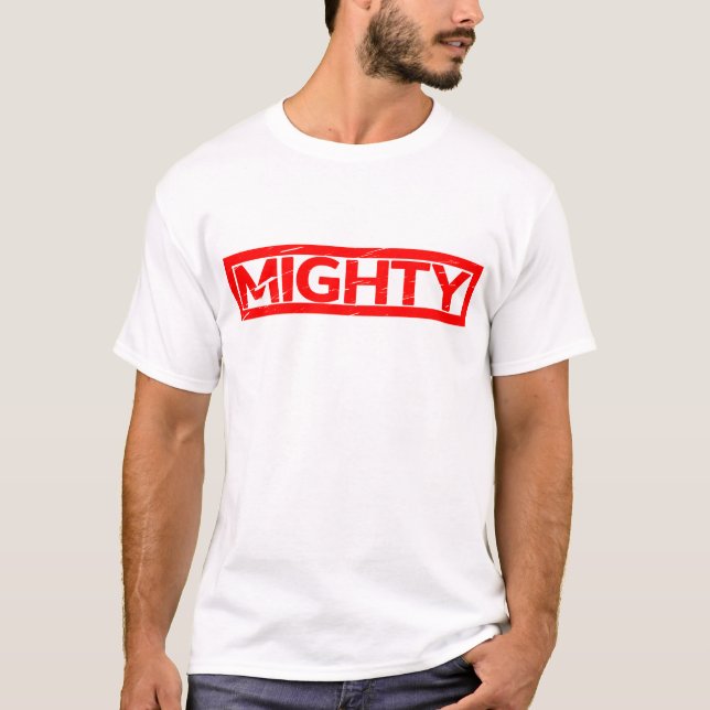 Mächtige Briefmarke T-Shirt (Vorderseite)