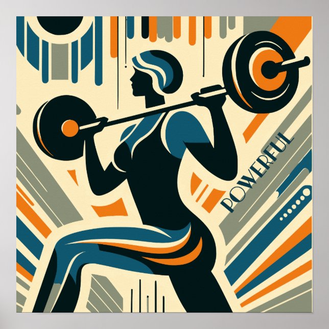Mächtige Frauen: Art Deco Poster (Vorne)