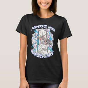 Mächtige Gedanken Furchtlose Herzfrauen Schwarz T-Shirt