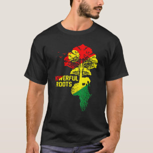 Mächtige Roots African Black History Month Blm Aft T-Shirt
