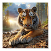 Mächtiger Bengalischer Tiger im Wilden Dschungel