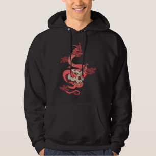 mächtiger Drache chinesische Eidechse ästhetische Hoodie