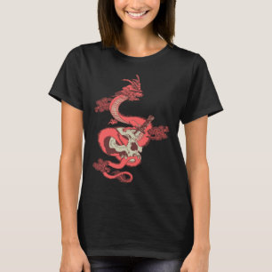 mächtiger Drache chinesischer Eidechse ästhetische T-Shirt