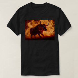 Mächtiger Feuerstier T-Shirt