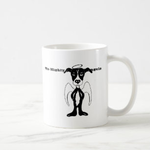 Mächtiger Pitbull-Engel, unser Motto: Bestrafen Tasse