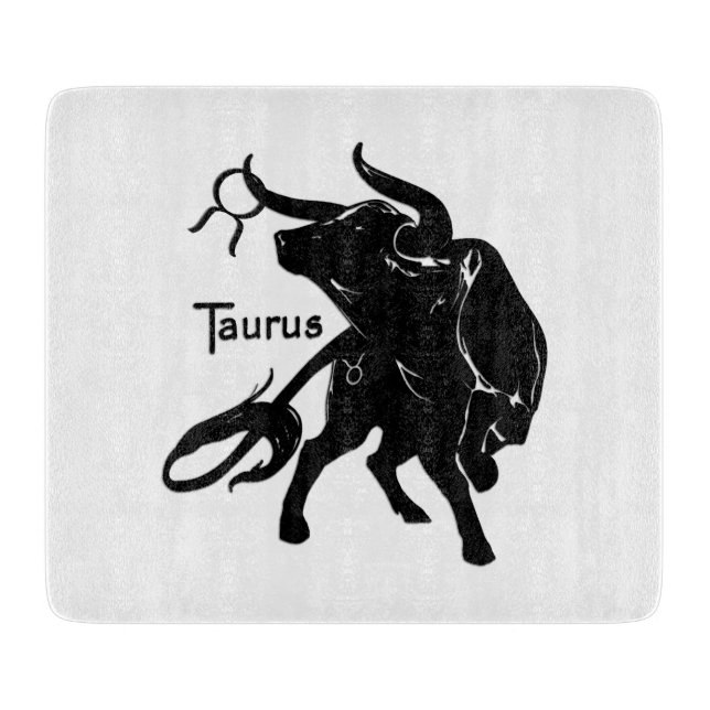 Mächtiger Stier Taurus Sternzeichen Schneidebrett (Vorderseite)