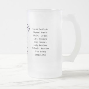 Mächtiger Weasel Mattglas Bierglas