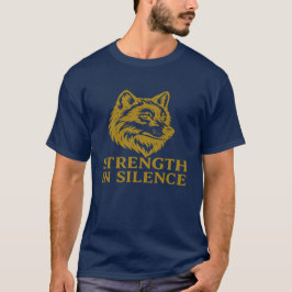 mächtiger Wolf-T - Shirt "Stärke in Stille"