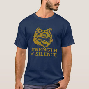 mächtiger Wolf-T - Shirt "Stärke in Stille"