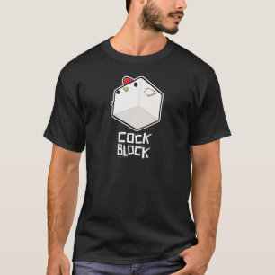 Mächtiges Cockblock mit Titel T - Shirt