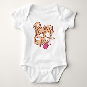 Mächtiges Mädchen Baby Strampler