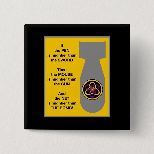 Mächtiges Netz 2 Button (Vorderseite)