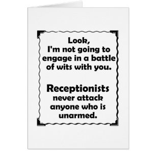 Machtkampf Empfangsdame