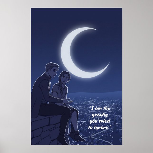 Machtloser Zitatposter Poster (Vorne)