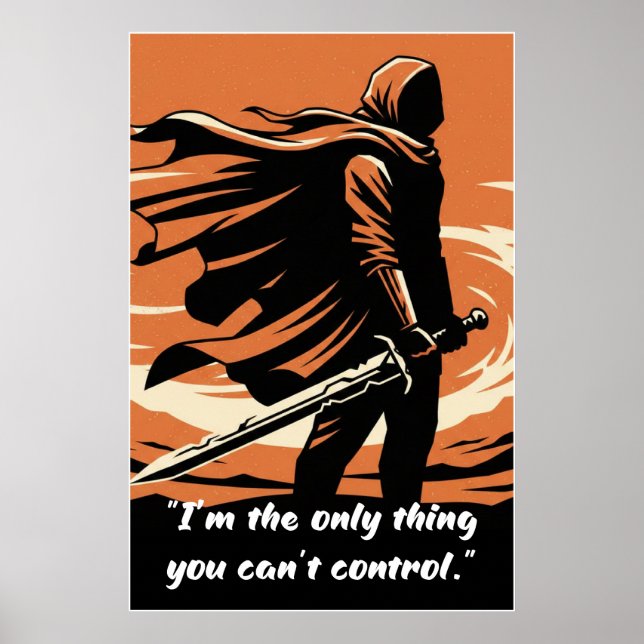 Machtloses Buchzitat Poster – Du kannst mich nicht (Vorne)