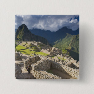 Machu Picchu, alte Ruinen, UNESCO Welt 4 Button