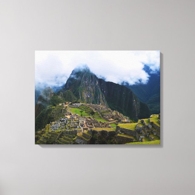Machu Picchu auf Hochtouren Leinwanddruck (Vorderseite)