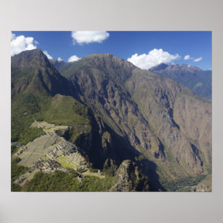 Machu Picchu aus Huayna Picchu, UNESCO Poster