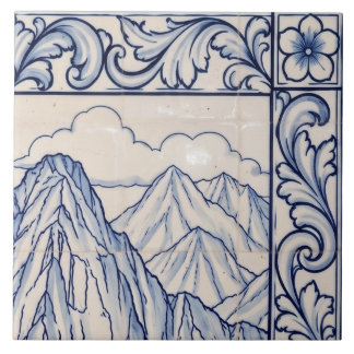 Machu Picchu Azulejo-Mauerbild 2 von 6 oben rechts Fliese
