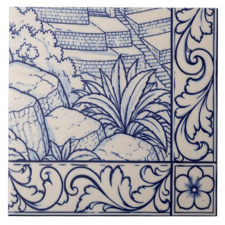 Machu Picchu Azulejo-Wandbild 6 von 6 unten rechts Fliese