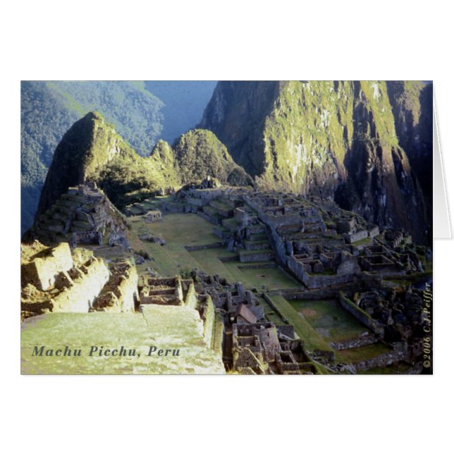Machu Picchu bei Morgendämmerung (Vorderseite (Horizontal))