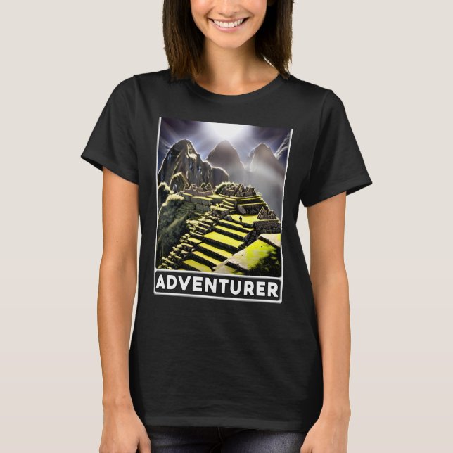 Machu Picchu Cordillera Peru Adventurer T-Shirt (Vorderseite)
