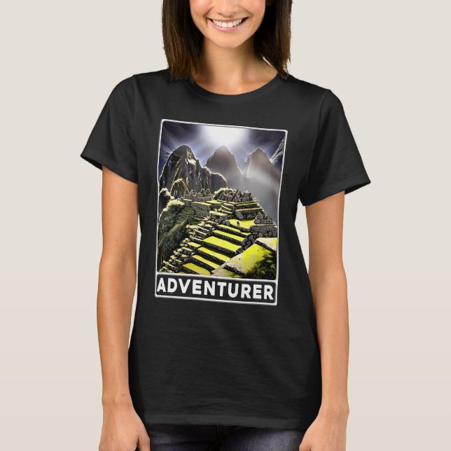 Machu Picchu Cordillera Peru Adventurer T-Shirt (Vorderseite)