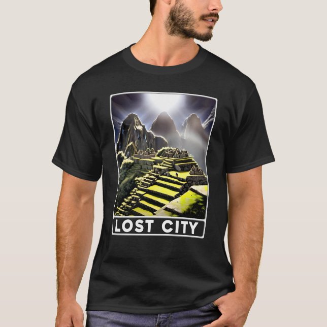 Machu Picchu Cordillera Peru Verlorene Stadt T-Shirt (Vorderseite)