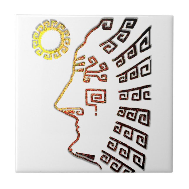 Machu Picchu Cusco Peru Fliese (Vorderseite)