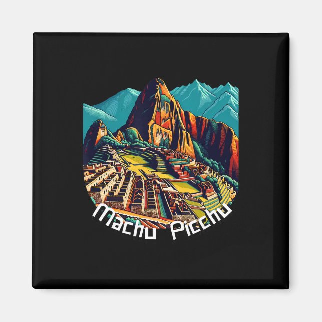 Machu Picchu Cusco Peru Inca Trail Machu Picchu  Magnet (Vorne)