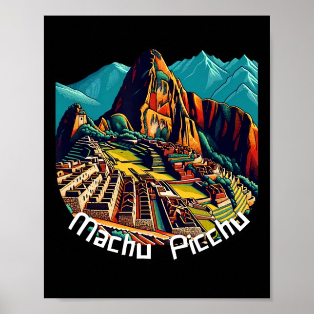 Machu Picchu Cusco Peru Inca-Trail Machu Picchu  Poster (Vorne)
