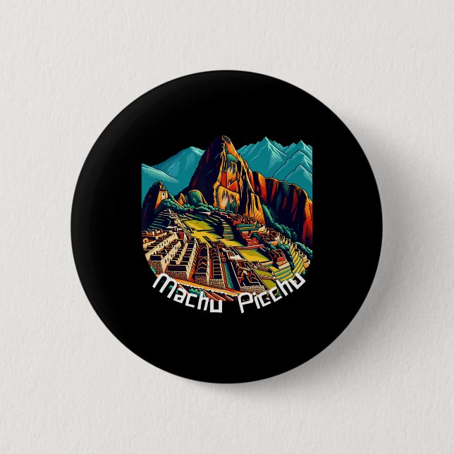 Machu Picchu Cusco Peru Inka-Pfad Machu Picchu  Button (Vorderseite)