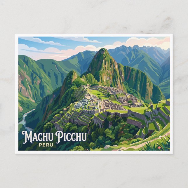 Machu Picchu Cusco Peru Postkarte (Vorderseite)
