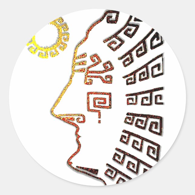 Machu Picchu Cusco Peru Runder Aufkleber (Vorderseite)