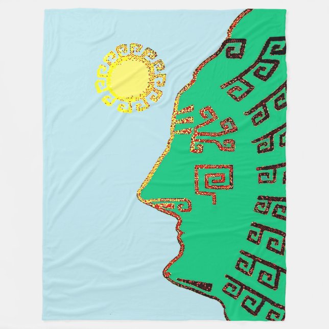 Machu Picchu Cusco Peru Zeichnend Fleece Blanket (Vorderseite)