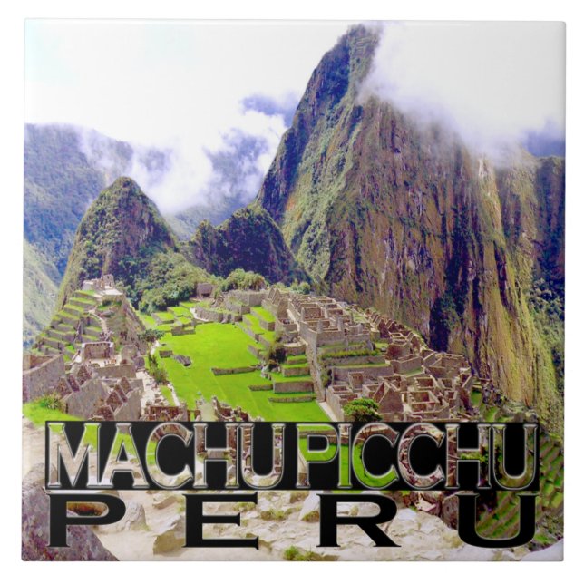 Machu Picchu Fliese (Vorderseite)