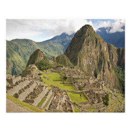 Machu Picchu, inca city in Peru Foto drucken