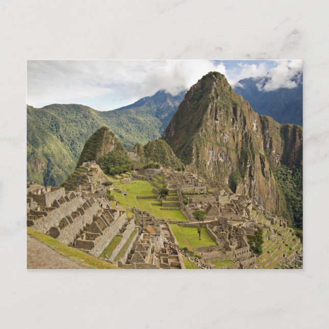 Machu Picchu, inca city in Peru postcard Postkarte (Vorderseite)